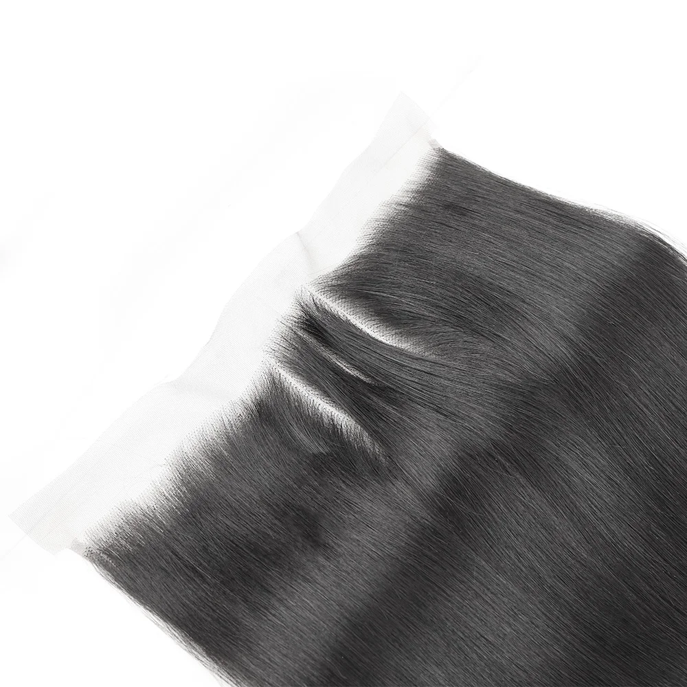 Bone Straight Lace Closure 13x4 Frontal Transparent Can Be Bleached 15a Grade Straight Human Hair Lace Frontal Closure Only