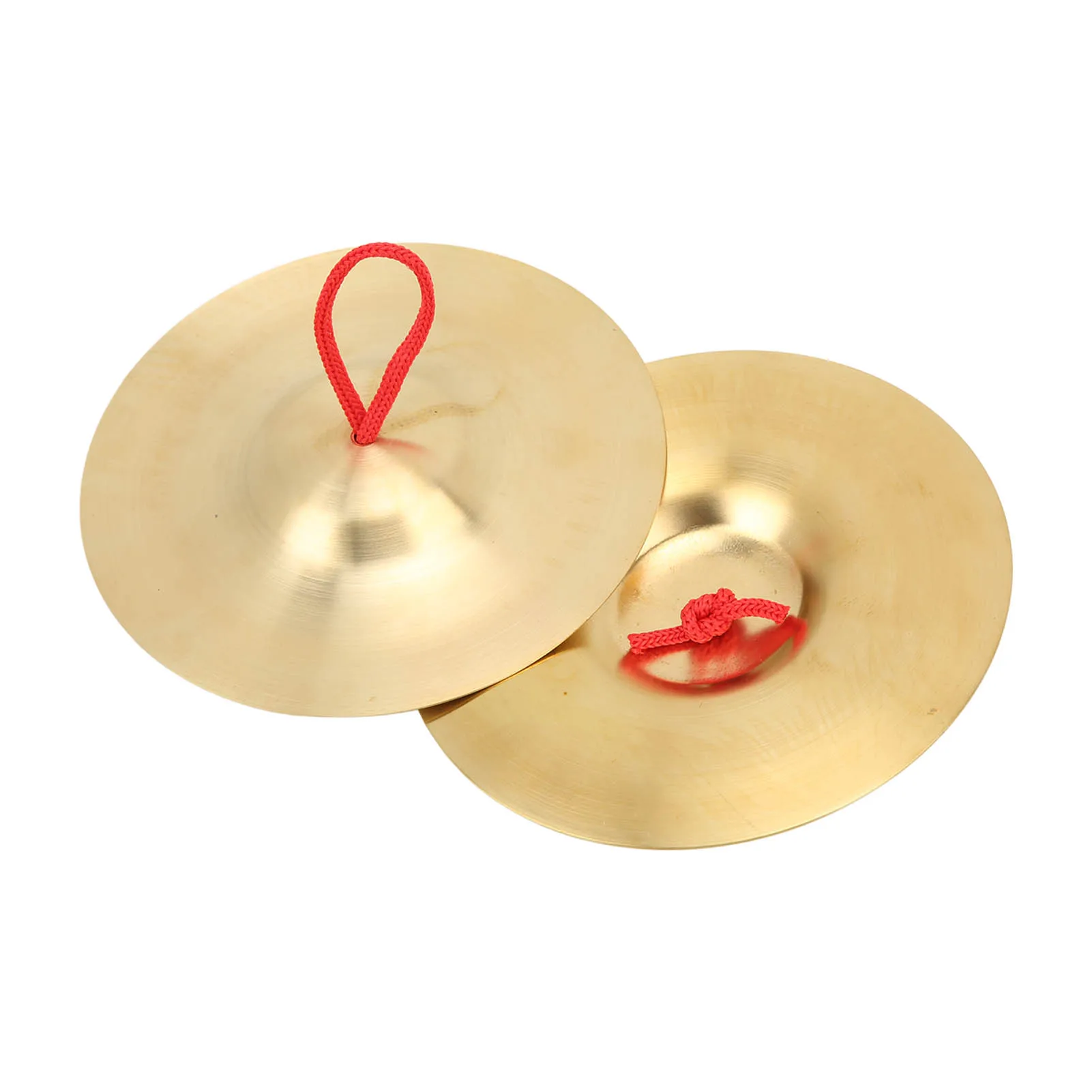 1Pair Crash Cymbal Brass Percussion Instrument Pair Teaching Tool Toy for Children Adult Cymbal Musical Instrument