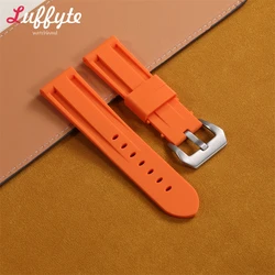Universal Sports Silicone Wristwatch Strap - Comfortable Replacement Band for All Genders (Orange)