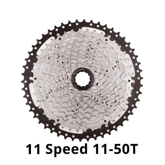 Sunshine Multi-Speed MTB and Road Bike Cassette Freewheel - Enhanced Performance Gearing (36/42/46/50T/52T)