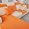 Elasticated Polar Fleece Sofa Seat Covers Chair Cover L-Shaped Couch Seat Slipcover Furniture Protector for Living Room 1