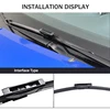 Wiper Blades For Renault Megane 2 2006-2008 Front  Windshield Clean Window Windscreen Auto Parts Car Rain Brushes 24''+18'' 2