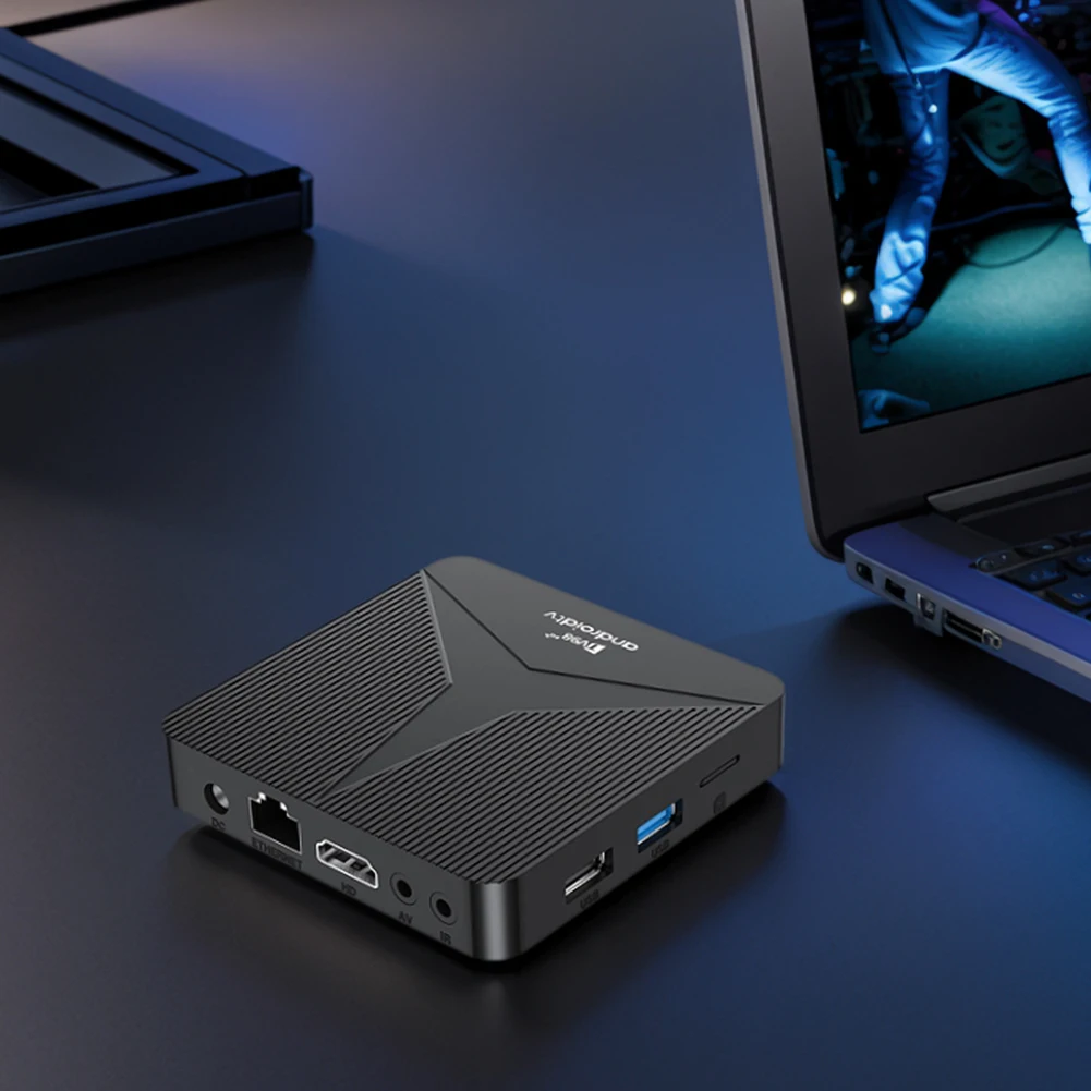 New TV98 ATV RK3518 Android 14 TV Box Wifi6 BT5.0 Media Player 4K Set Top Box Media Player Android Box Voice Remote Android Box