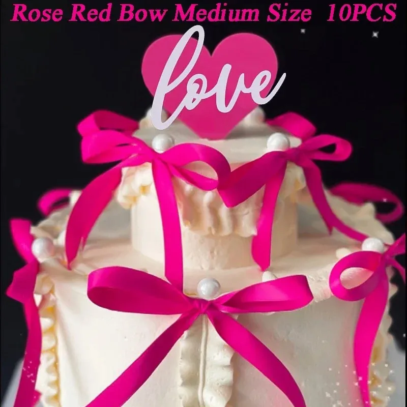 COHEALI 8ロール リボン ケーキトッパー バレンタインデーの テープ