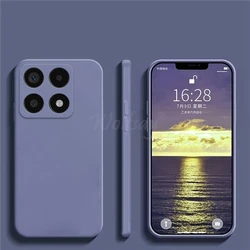 Liquid Silicone Shockproof Case - Original Plain Rubber TPU Protector Cover for Xiaomi 15T Pro (Lavender Grey)