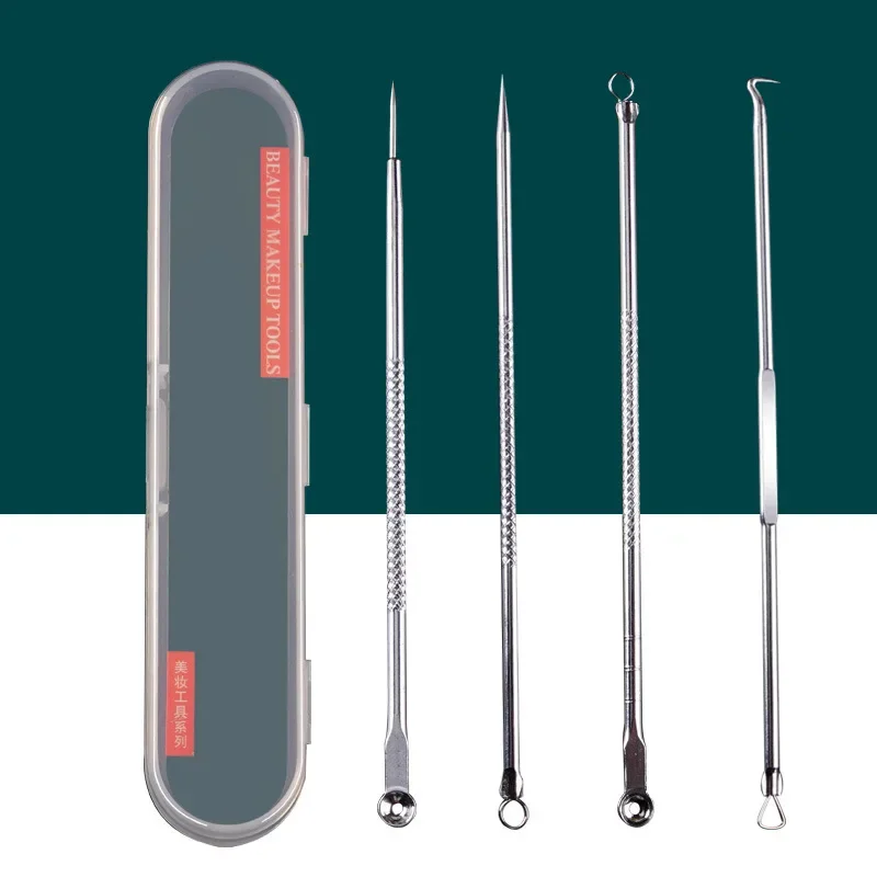 Acne Remover Blackhead Remover Acne Needle Pimples Blackhead Clip Tweezers Comedone Extractor