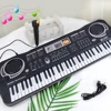 Kids Electronic Piano Keyboard Portable 61 Keys Organ with Microphone Education Toys Musical Instrument Gift for Child Beginner 4