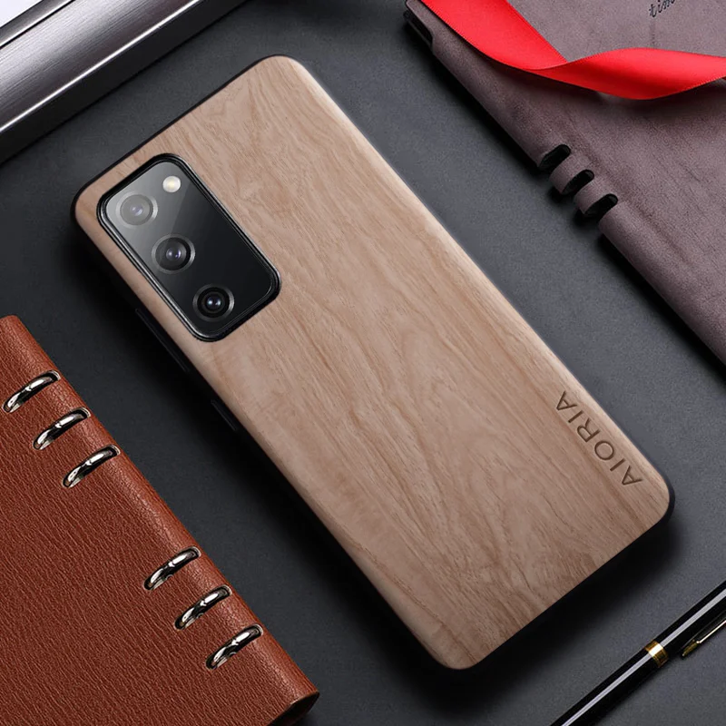 Bamboo Wood Pattern Leather Phone Case