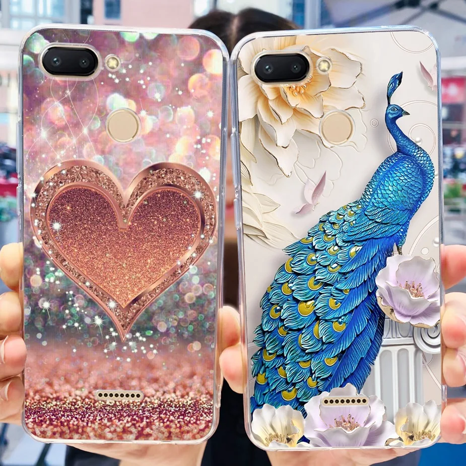 Cute Painted Clear Silicone Phone Case - Soft TPU Shell with Bumper Protection