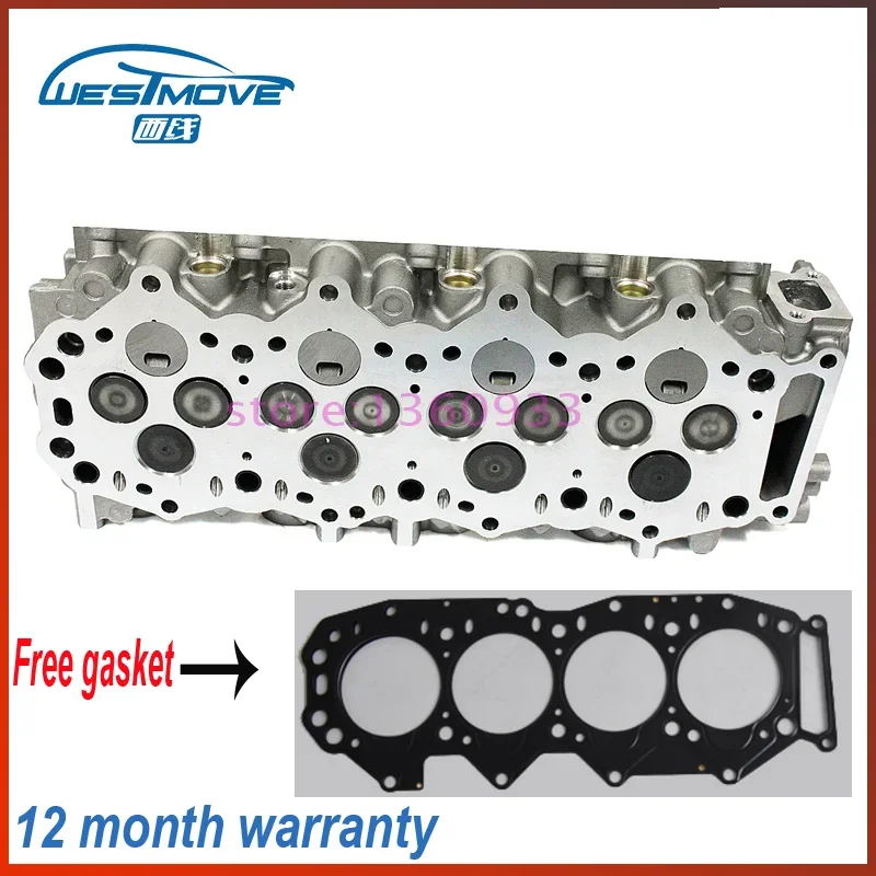 complete cylinder head assembly for Ford Ranger Mazda MPV B2500 2499CC 2.5 D SOHC 12V 1998- engine : WL WLT WL1110100E 908 744