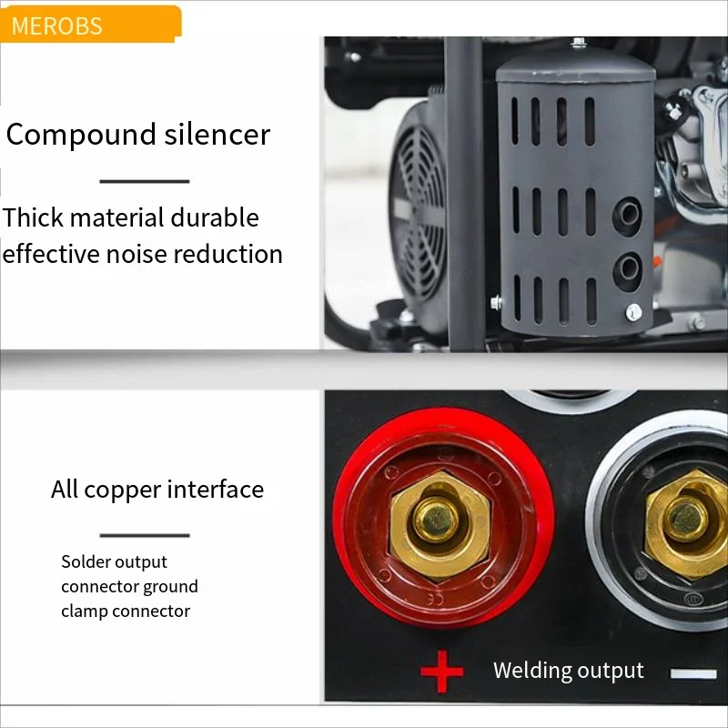 Electric Welding Gasoline Power Generation Combined Machine Portable 220V  Generator Outdoor Operation Welding Equipment  439 5