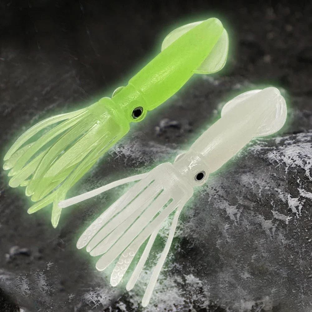 5pcs/set Luminous Bionic Squid Bait Artificial Sea Fishing Lure Outdoor Fishing Accessories