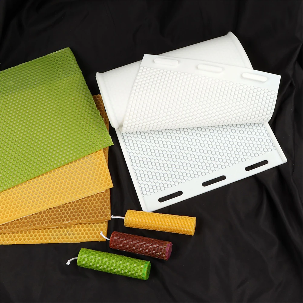 2pcs Beeswax Press Sheet Mold Silicone Base Foundation Mould