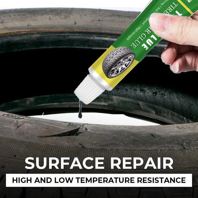 Tire Repair Glue Strong Rubber Wear-resistant Non-corrosive Adhesive Black Liquid Instant Bond Leather