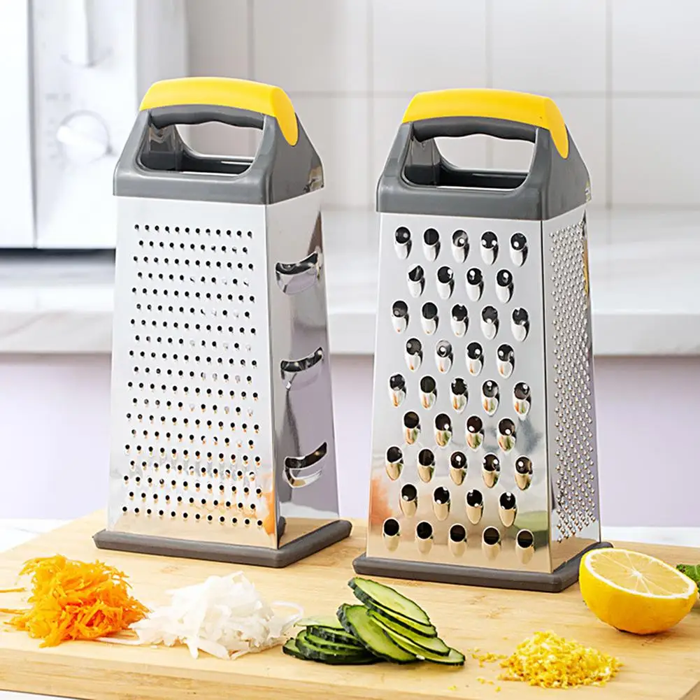 9 Inch Vegetables Box Grater Stainless Steel 4 Sides Slicer Shredders Multifunctional Cheese Potato Graters Kitchen Accessories