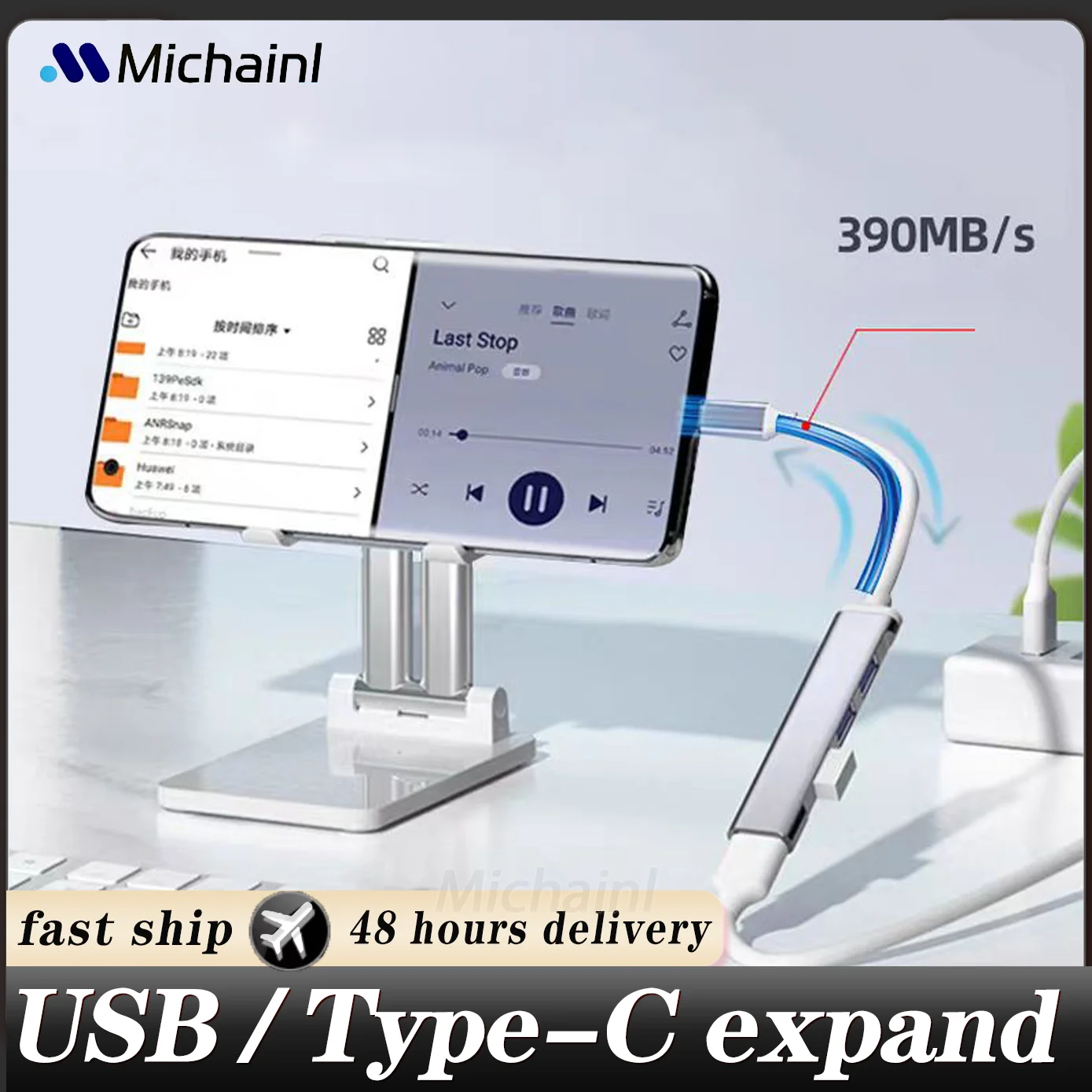 4Port USB 3.0 Hub USB Hub High Speed type c Splitter 5Gbps For PC Computer Accessories For Xiaomi Lenovo Macbook Pro Accessories