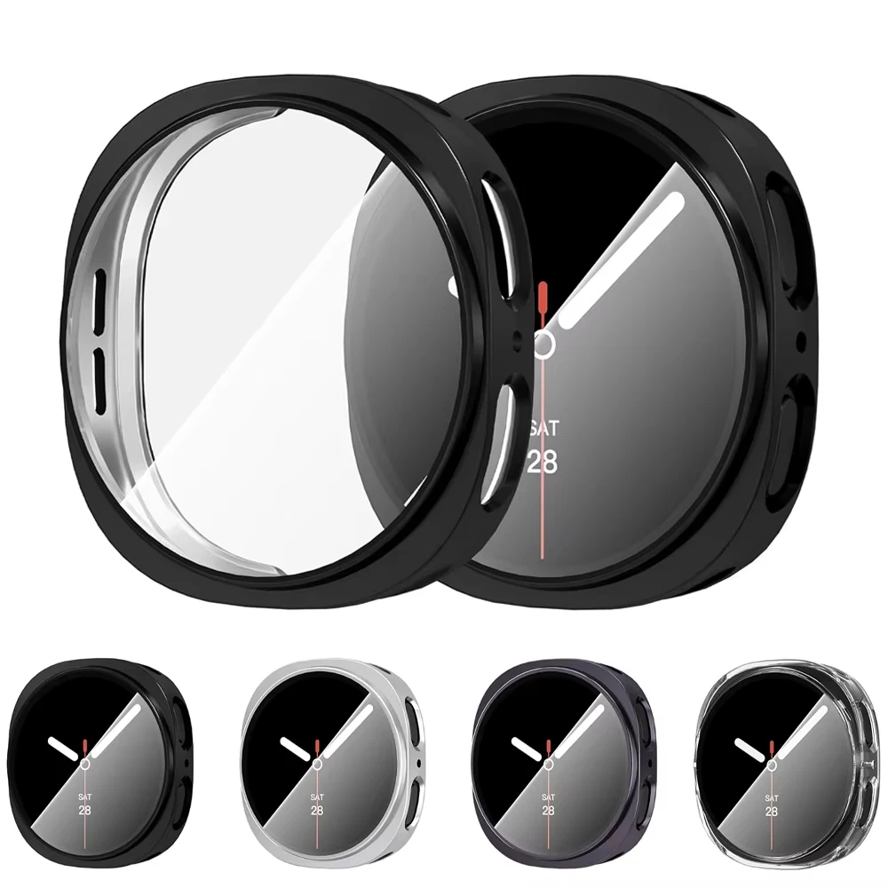 Soft TPU Protective Case Cover for Smartwatch Strap, Compatible with 40mm & 44mm