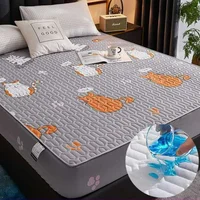 Cotton Mattress Cover Waterproof  Thickened Urine Cartoon Bed cover Family with Children and Pets Bedroom Protection Cover 1