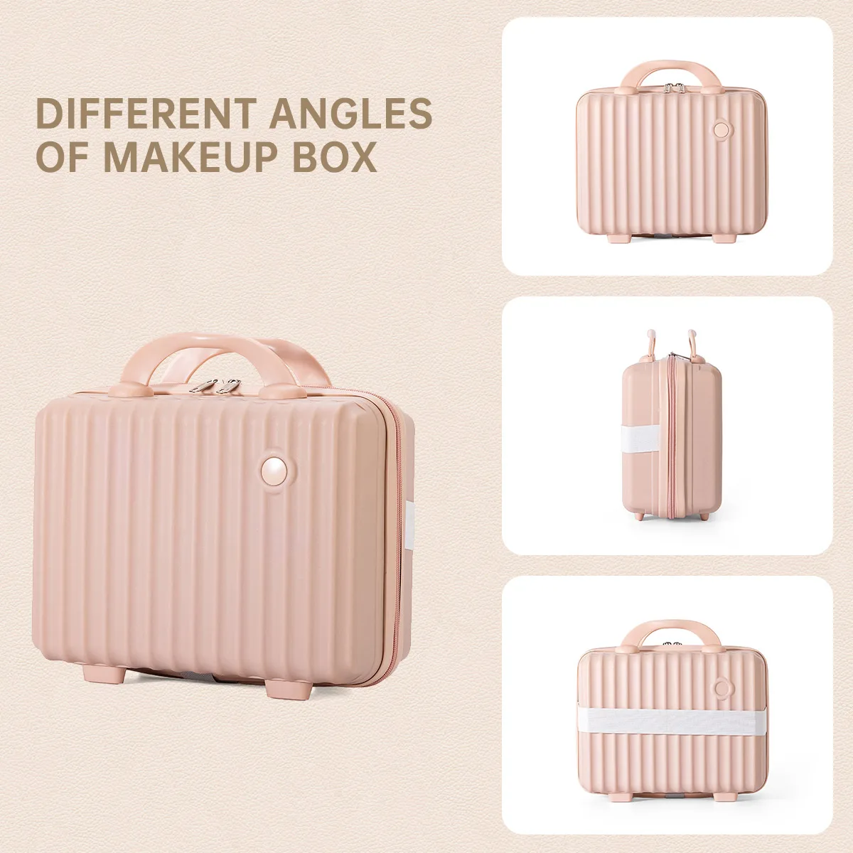 2025 New Password Box 14Inch Portable Cosmetic Case Small Luggage Women's Accompanying Gift Cosmetic Bag Storage Box