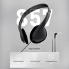 3.5mm Wired Computer Headphone No Microphone Gaming Headset Noise Canceling Sports MP3 Earphone Wired Stereo Headset Universal 5