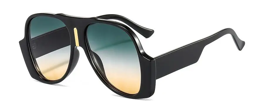 Chic Black Oversized Designer Sunglasses for Women with Oval Lenses