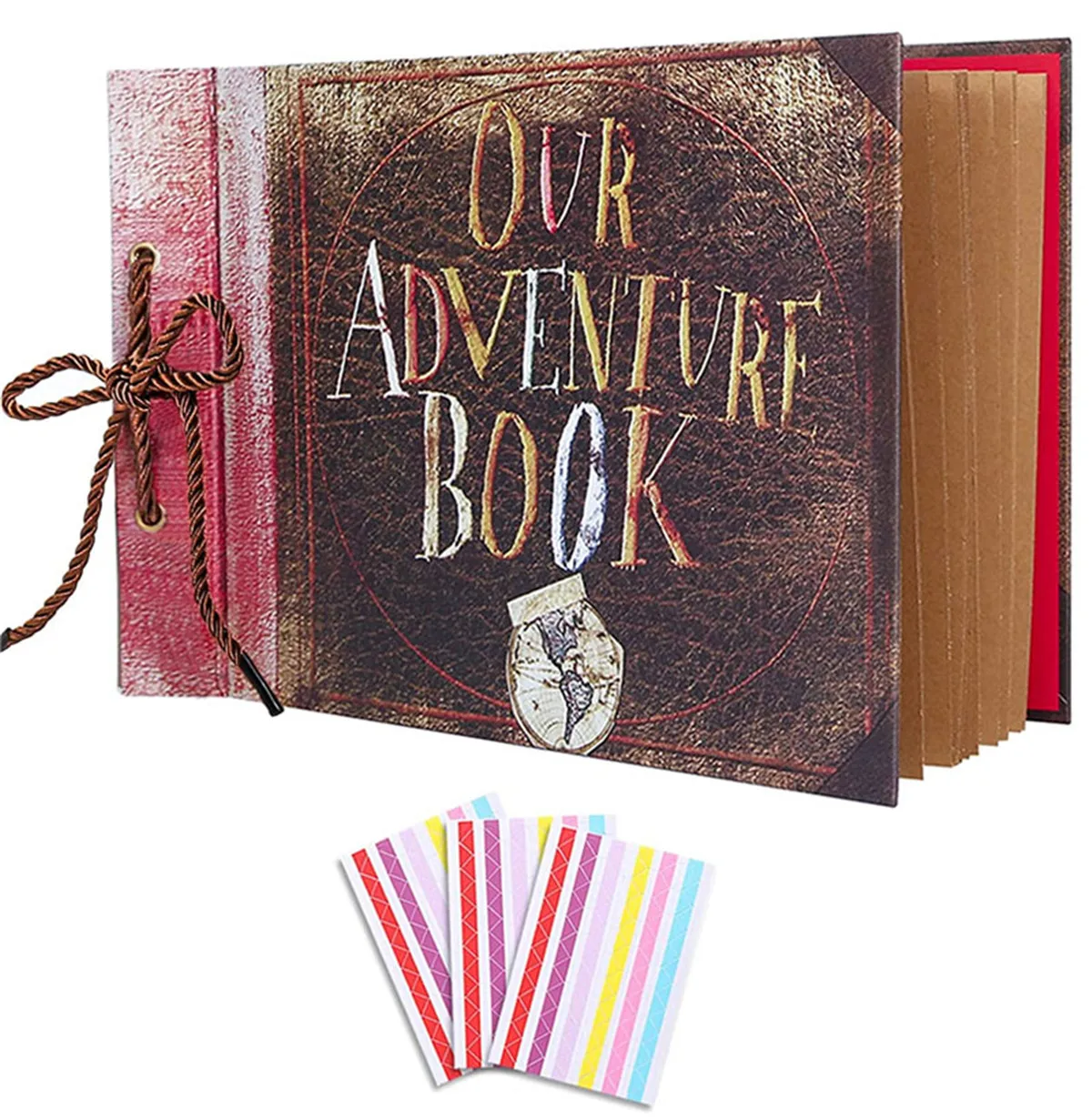 Our Adventure Book Pixar Up DIY Scrapbook Travel Memories Photo Album  handmade