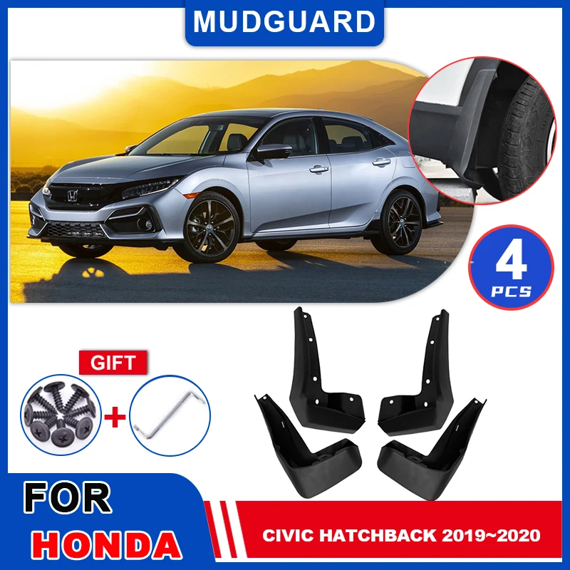 

Брызговики для Honda Civic Hatchback, sports, 2019 ~ 2020, автозапчасти, брызговики, щитки, брызговики, крышка, аксессуары для колес