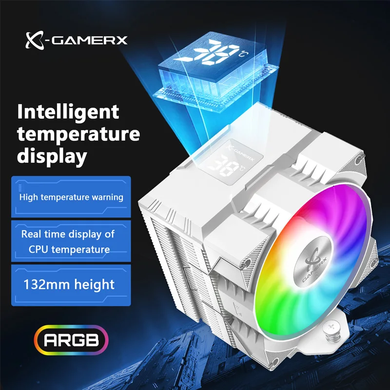 Power Train X-Gamerx Z-1300 ARGB 4 Heat pipes CPU Cooler