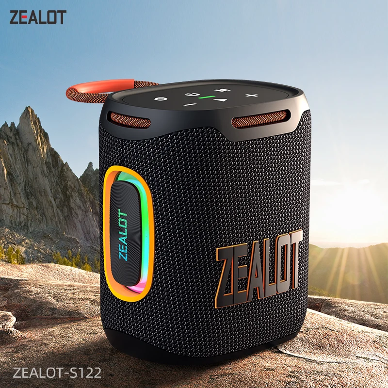 Mini altoparlante Bluetooth impermeabile, altoparlante per doccia, altoparlante portatile ricaricabile per sport, spiaggia, trekking, campeggio (rosso