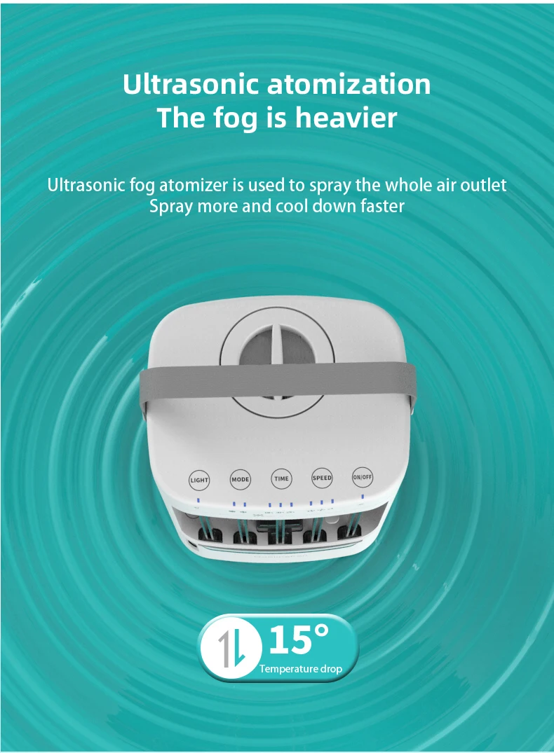 Description Picture 6 of itemPortable Fan Mini Air Conditioning USB Electric Fan Desktop Spray Refrigeration Humidification Air Conditioners For Room