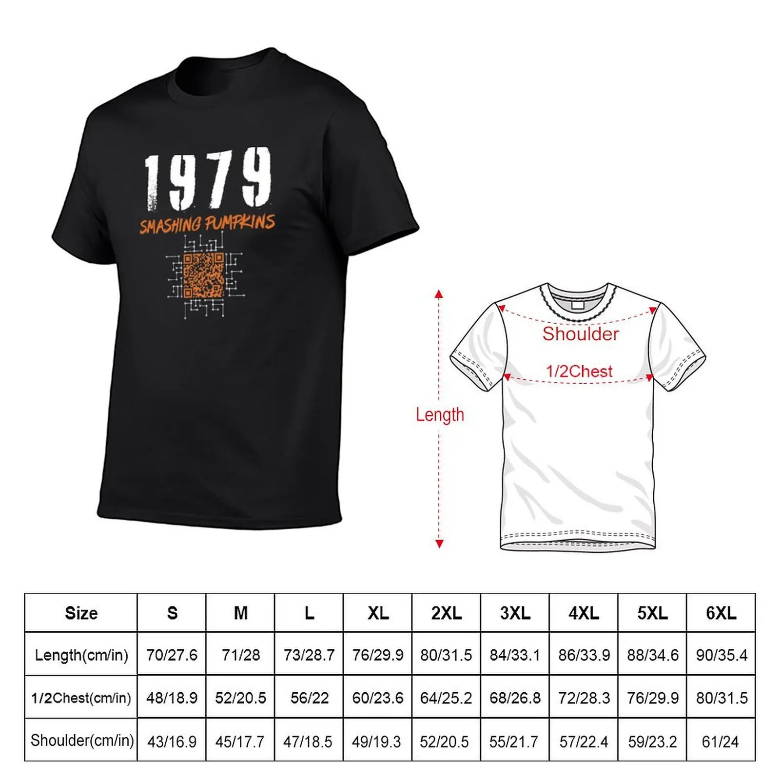 1979 Smashing Pumpkins T-Shirt oversizeds Short sleeve tee t