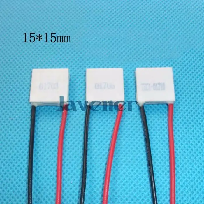 TEC1-01710 15x15mm Heatsink Thermoelectric Cooler Peltier Cooling Plate 2V 10A Refrigeration Module