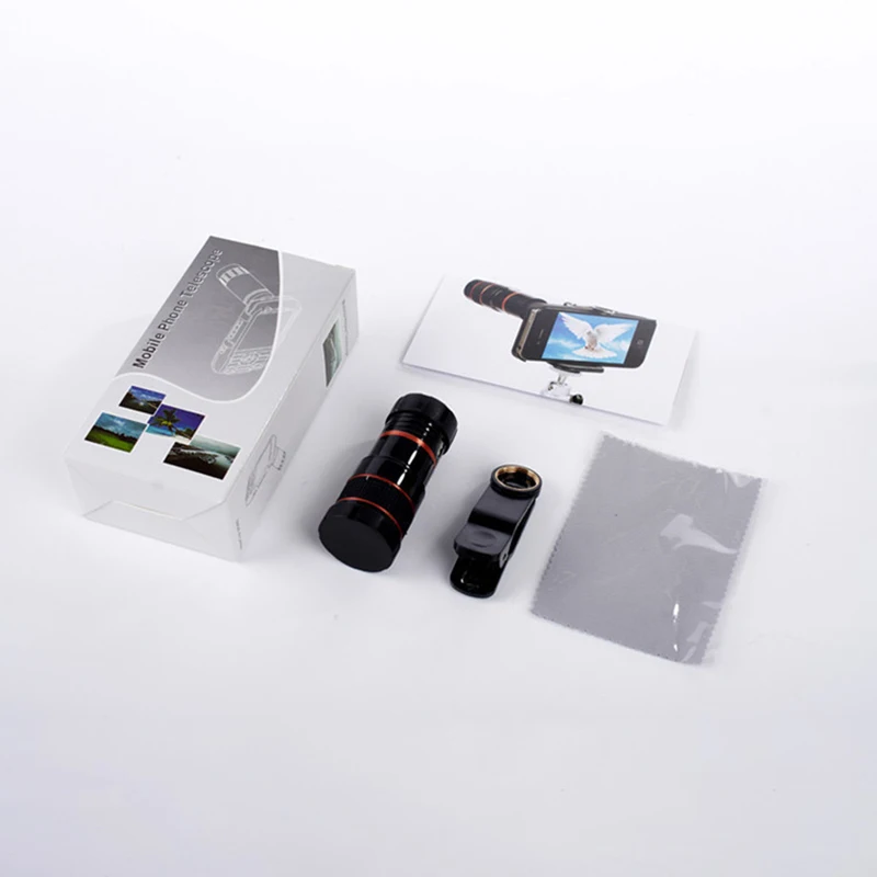 8X Long Focus Mobile Phone Lens 8x HD Zoom Monocular Phone Camera Len External Clip Phone Telescope 5