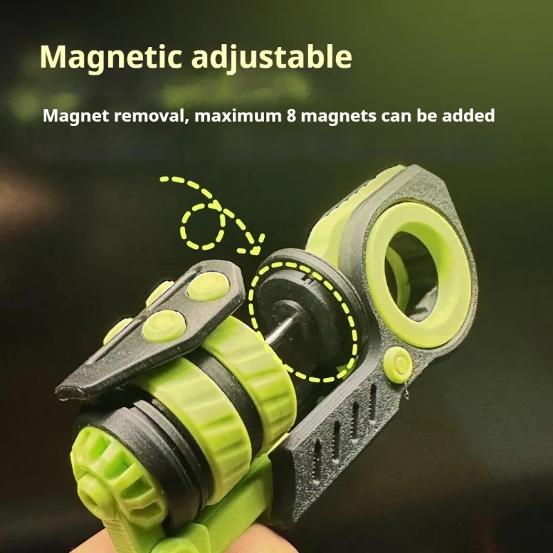 EDC Fidget Roller Spinner Paragraph Ring Fingertip Flywheel Ratchet Wheel Magnetic Push Card Sensory Relieve Stress Relief Toy