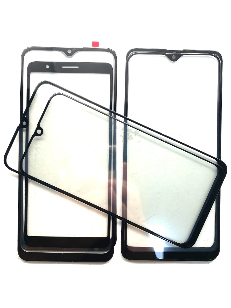 삼성 A10 A10S A20S A30 A30S A40 A50 A50S LCD 전면 터치 스크린 유리 외부 렌즈 OCA 필름 포함 유리