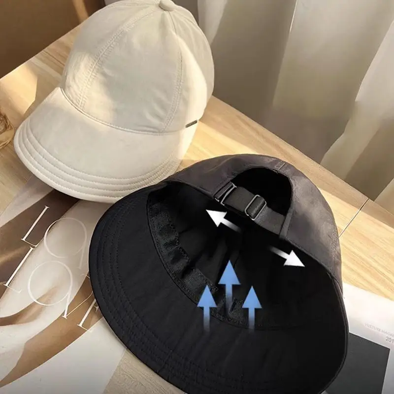 Foldable Wide Brim Sun Hat Drawstring Adjustable Caps for Men