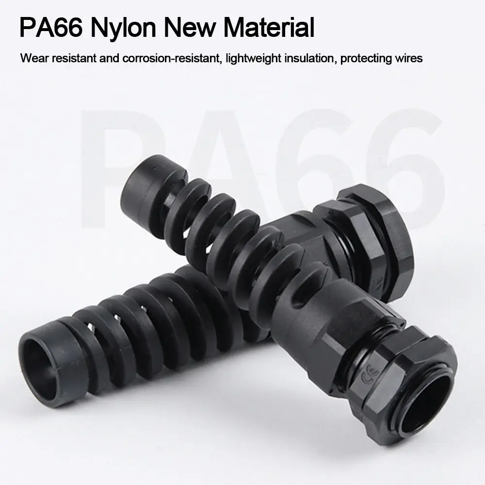 Description Picture 6 of item2Pcs Anti-bending Cable Gland Plastic Joint Waterproof Cable Fixing Glands PG7-PG16/M12-M22 Torsion-proof Joint Electrical Parts