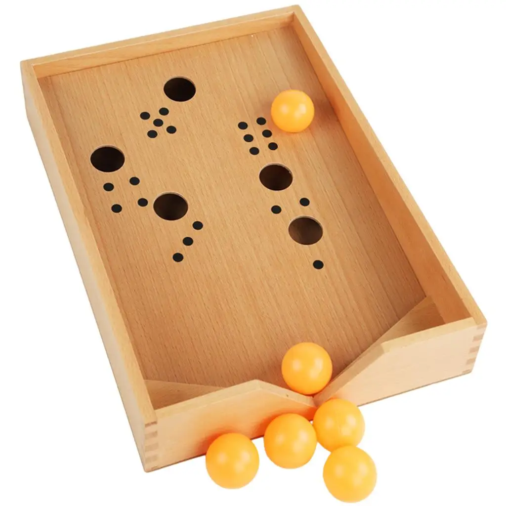 

Wood Pretend Play Tabletop Board Game for Preschool Home