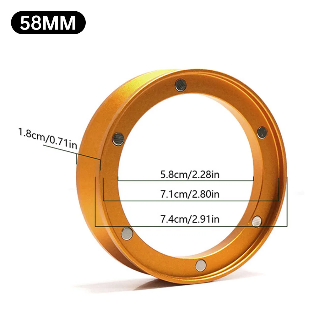커피 도징 링 스테인리스 스틸 깔때기 58mm 포타필터 바리스타 도구, 에스프레소 머신 액세서리, 커피 바 용품