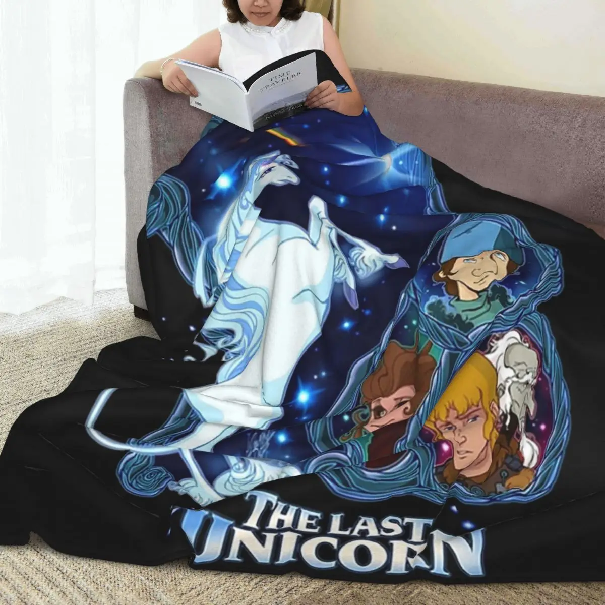 The Last Unicorn Blankets Fleece Breathable Sofa Throw Blankets For Couch Bedding Office Throws Bedspread Quilt 5