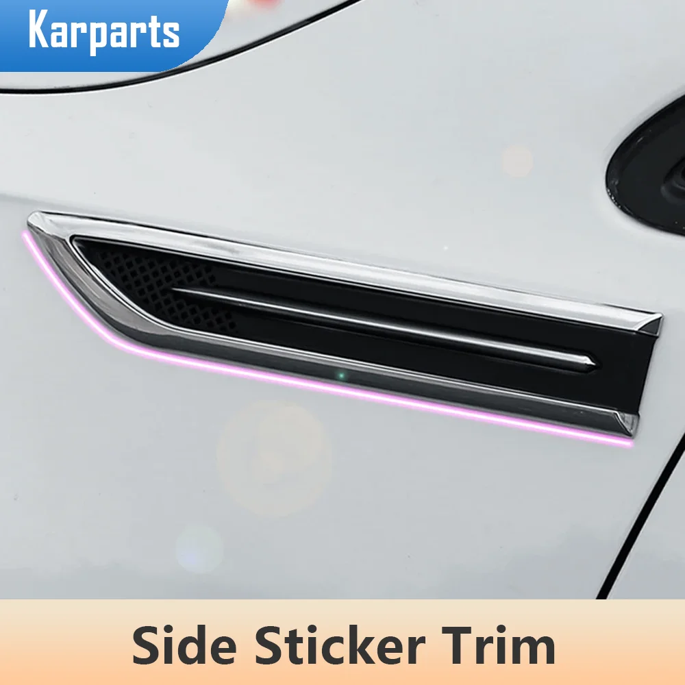 

2 шт., автомобильные наклейки в форме лезвия для Volkswagen Vw Golf 7 Mk7 Skoda Octavia A7 Seat Leon Ibiza