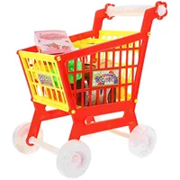 Play House Toy Plastic Shopping Trolley Child Supermarket Puzzle Fake Cart Funny Abs Small 1