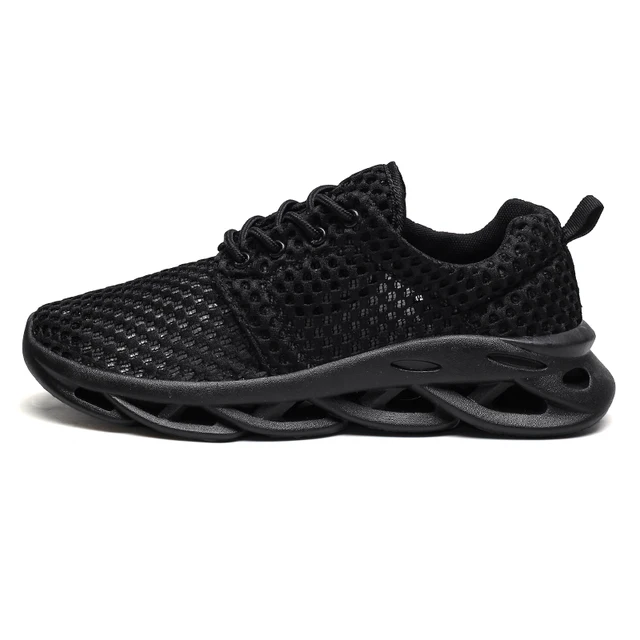 Abhoth Running Shoes Comfortable Light Casual Men's Sneaker Breathable Non-slip Wear-resistant Outdoor Walking Men Sport Shoes 282 Black