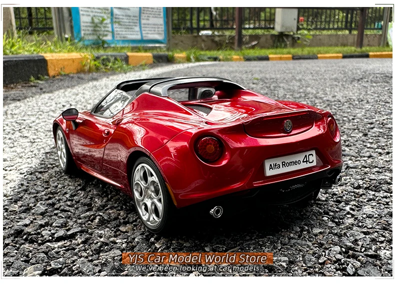 70142: AUTOART AA 1:18 Alfa Romeo 4c Sports car model Alloy Collection gift display for friends and family 
