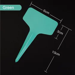 Durable Waterproof PVC Plant Labels - Pack of 100 Garden Markers - 100pcs (Green)