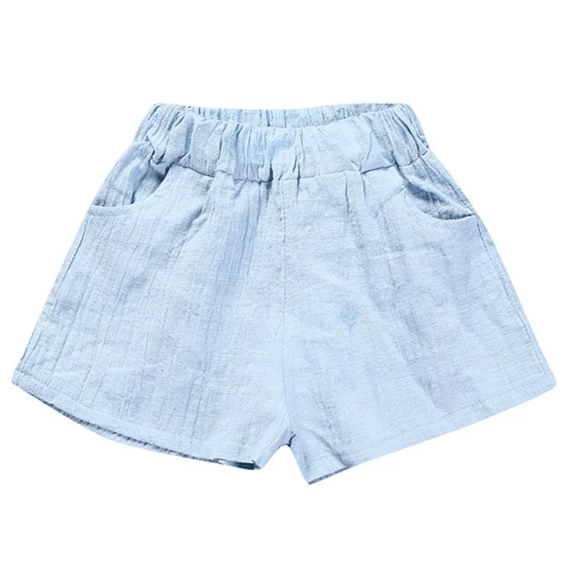 Baby Boys Shorts Summer Cotton Solid PP Linen Shorts for Boy Harem Pants Toddler Children Short Casual Kids Clothing 1-7y