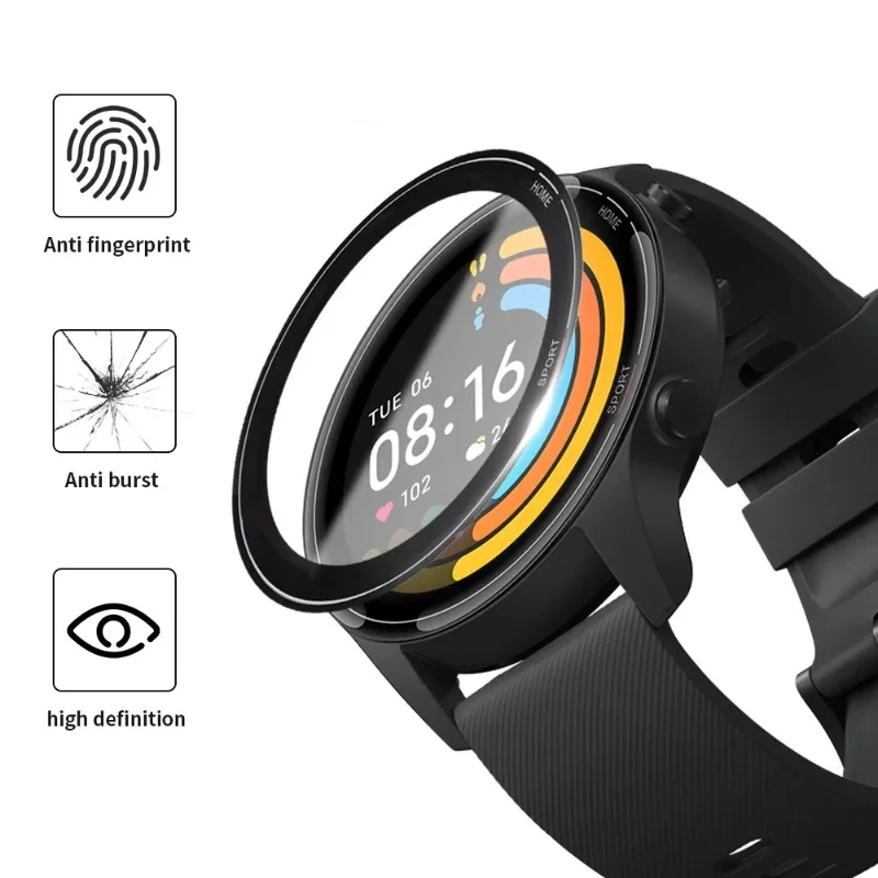Curved Edge Full Soft Protective Film for Smart Watch Screens (5-Pack)