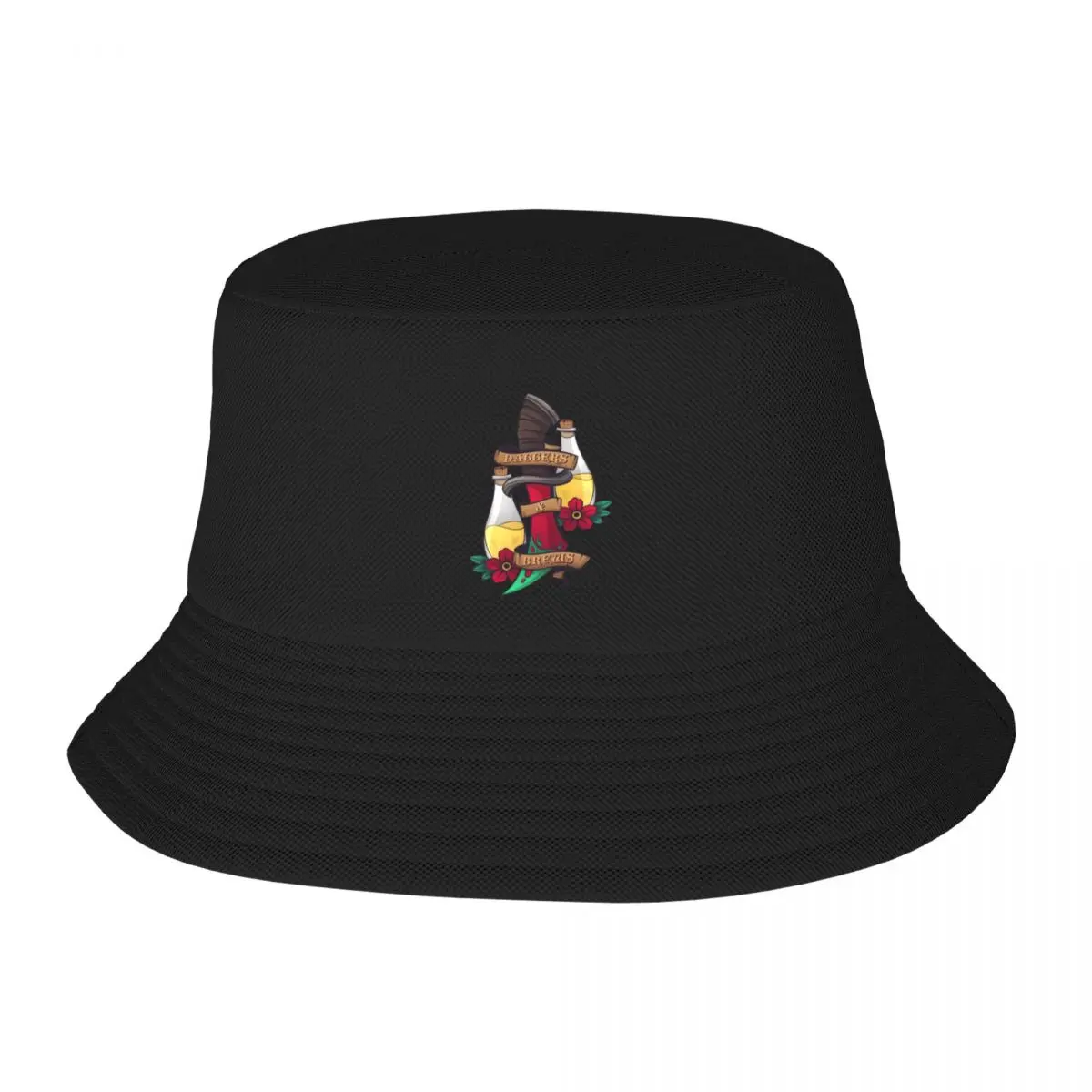 

New Daggers & Brews Bucket Hat Hat Man For The Sun Luxury Man Hat Sun Hat For Children Rave Men Golf Wear Women's