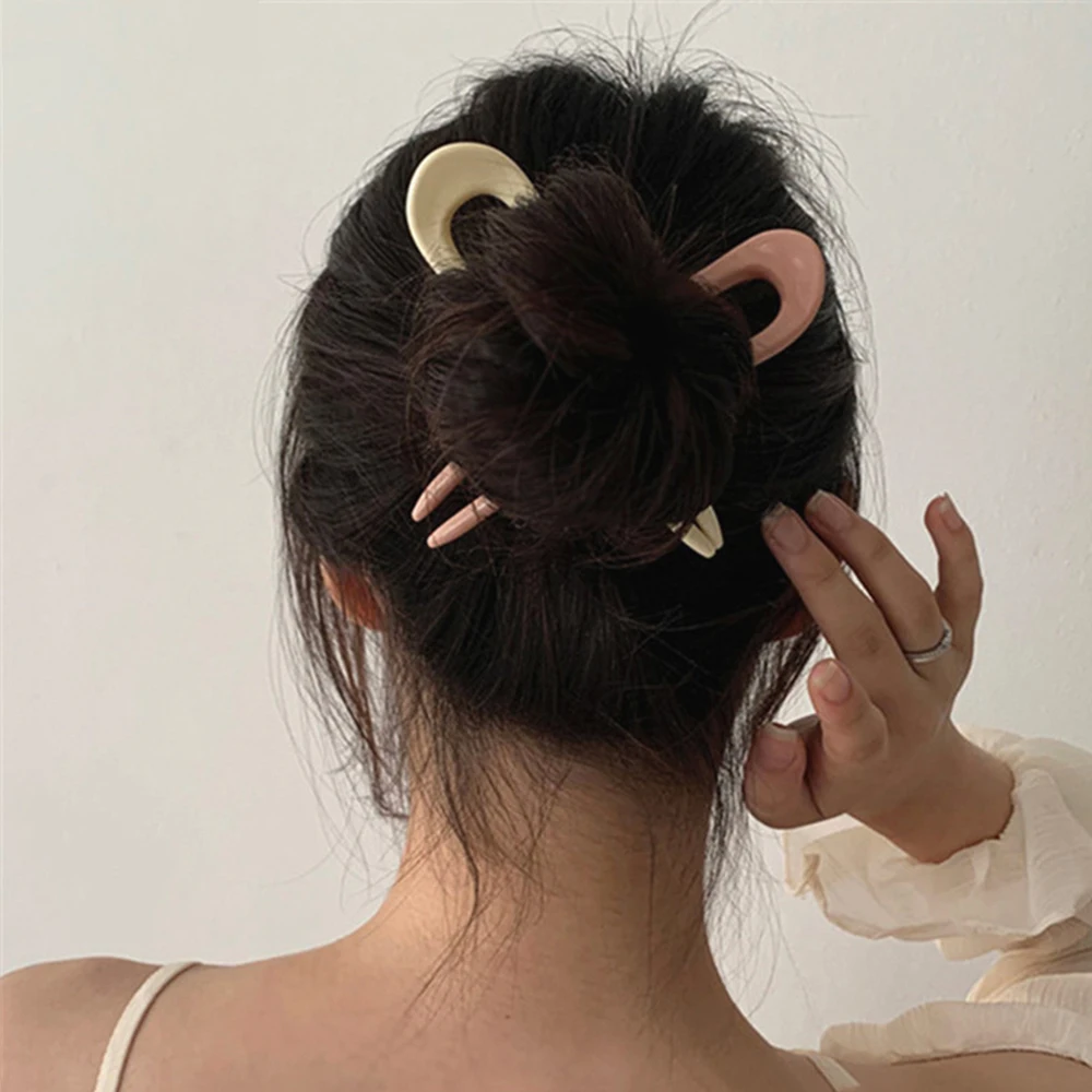 

Geometric Korean Disk Hair Vintage U-shaped Elegance Hair Accessories Hair Sticks Hairpins Hair Fork