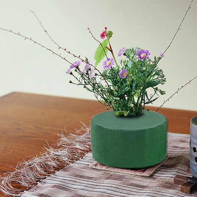 Green Flower Arrangement Mud Artificial Round Green Foam Blocks Water Absorbent Brick For Party Wedding Flower Arrangement 5